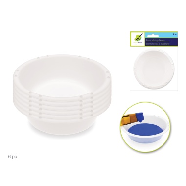Color Factory: 3 Plastic Paint & Mix Cups 6pc