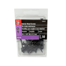 Interior Drywall Screws #6 x 1-5/8 50pk. Philips Phosphate Bulldog"