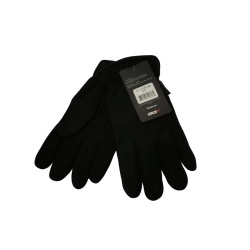Heatlok Lined Gloves Large Black Deerskin Leather & Polyester