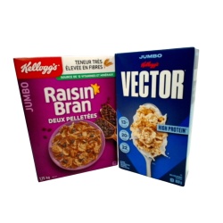 Kellogg's Raisin Bran 1.15kg. Or Vector 850g. Cereal