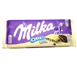 Chocolate Bar Milka White Oreo 100g.