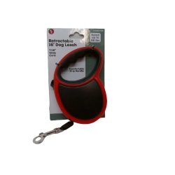 Retractable Dog Leash Red 7/16 Wide Cord 66lbs. Comfort Grip Handle"
