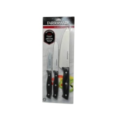 Knife Set 3pc. 6 Chef, 4.5" Utility, 3" Paring Farberware Classic"