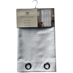 Curtains 54X84Geometric White"