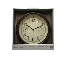 Wall Clock 12 Round Indoor/Outdoor Westclox"