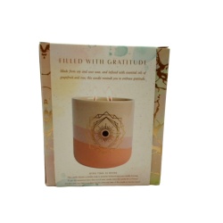 Scented Candle 11oz. Gratitude Grapefruit & Rose Essential Oil