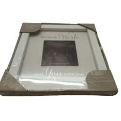 Picture Frame 3 x 3" "We Made A Wish And You Came True" "