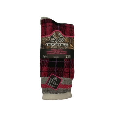 Socks Women's Crew 2pk. Pink/Purple Realtree