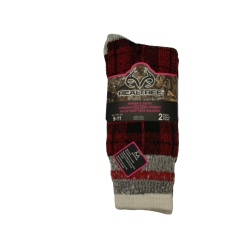 Socks Women's Crew 2pk. Red/Pink Realtree