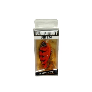 Lunkerhunt Impact Jolt 2.5F Flat Sided Squarebill Red Hot 2-1/8 1/3oz.
