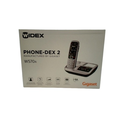 Cordless Phone w/Answering Machine Gigaset Phone-Dex 2 Widex