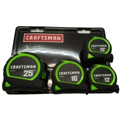 4pc. Tape Measure Set Craftsman (OR 12' $2.99/16' $4.99/25' $7.99)