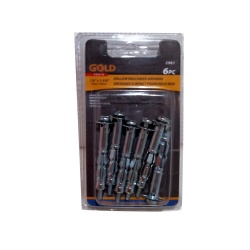 Anchors hollow walldrive 1/6x1.75 inch 4x45mm 6 pack