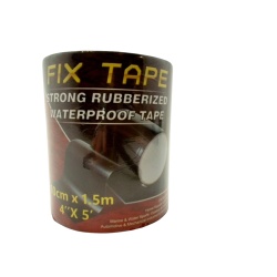 Fix Tape 4 x 5' Strong Rubberized Waterproof Tape Black"