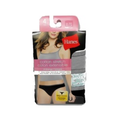 Cotton Stretch Thongs 4pk. XL Hanes