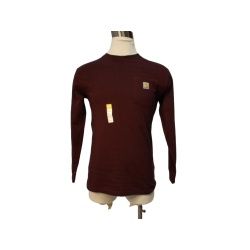 Carhartt Long Sleeve Shirt Burgundy Ass't Sizes (No Ads)