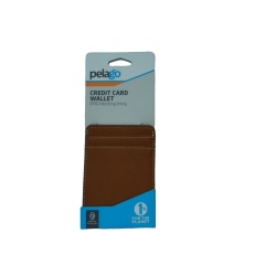Credit Card Wallet Rfid Blocking Lining 4 Slots Brown Pelago