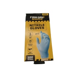 Disposable Nitrile Gloves 100pk. 4 Mil One Size Fits Most Firm Grip