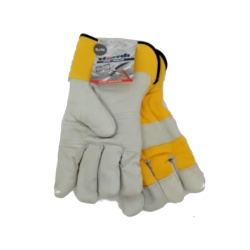 Work Gloves Cowgrain Leather Patch Palm Pile Lined XL Sturrdi