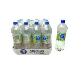 Sparkling Water Lime 12 x 1L Pure Life (or $0.99/bottle)