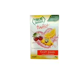 Fruit Punch Flavoured Drink Mix 10 Packets 39g. True Lemon Twist