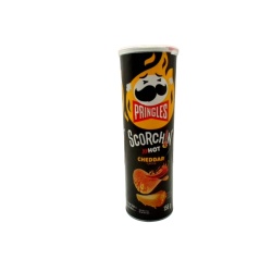 Pringles Scorchin' Hot Cheddar 156g.