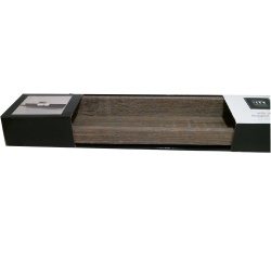 Driftwood Grey Finish 19.5 Wall Shelf"