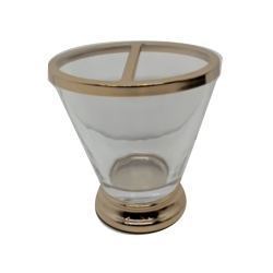 Toothbrush Holder Hammond Glass/Gold