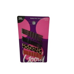 Bobby Pins 28pk. Animal Print Ass't Goody