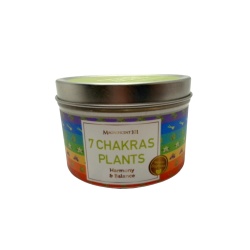 Tin Candle 6oz. 7 Chakras Plants Harmony & Balance Magnificent 101
