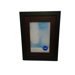 Picture Frame 4 x 6" Two Tone Black"