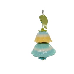 Stoneware Floral Chime Spring Boutique White Grasslands Road