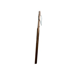 Hiking Stick 55 Spiked Tip w/Cover Burnt Animal Ass't"