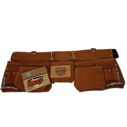 Tool Pouch 7 Pocket Brown Leather Pro Pouch