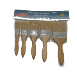 Paint brush set 5 pc 1, 1.5, 2, 2.5, 3 inch