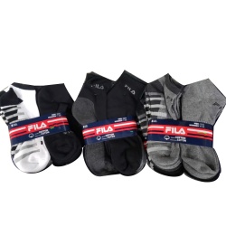 Socks Men's Ankle 8pk. Fila Size 7-12 Ass't Colours