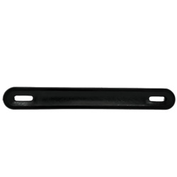 Plastic Handle 7.75 X 1" 1/8" Rounded Ends Black"