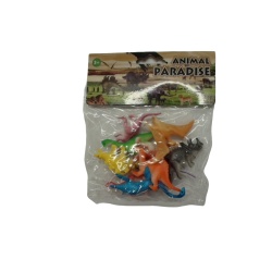 Mini Dinosaur Figures 10pk. Assorted Animal Paradise - each sold individually