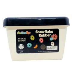 Rubber Snowflake Kit 500pcs Assorted (display) (EACH SOLD INDIVIDUALLY)