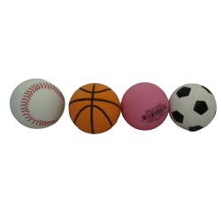 Rubber Sports Balls Assorted (EACH SOLD INDIVIDUALLY)