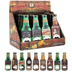 Beer opener with magnet - assorted