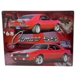 Metal Sign 12 x 15" '68 Camaro SS"