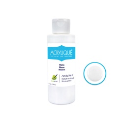 Acrylic Paint 001 WHITE 4oz Acrylique