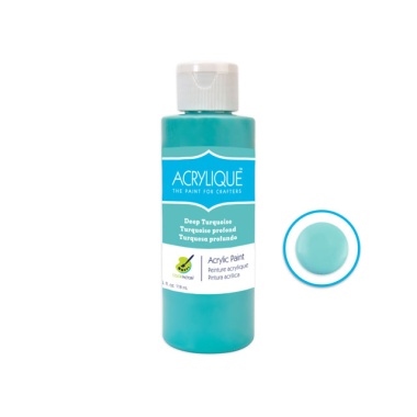 Acrylic Paint 020 DEEP TOURQUOISE 4oz Acrylique