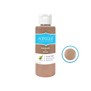 Acrylic Paint 185 GOLD METALLIC 4oz Acrylique