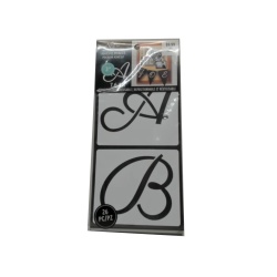 Adhesive Stencils 3 Cursive 26pcs."