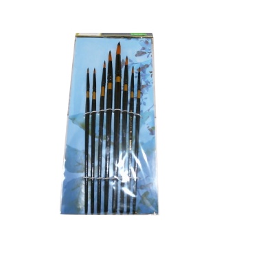 Artist Brush Round Set Set Oriental Art Inspired 8 pc.