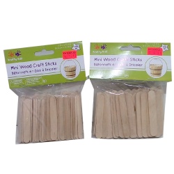 Craftwood Mini Craft Sticks 120pk. Natural