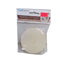 Craftwood Round 6pc. Wood Cut-Outs 7.1cm.