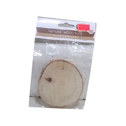 Craftwood: Natural Birch Slice 9cm.